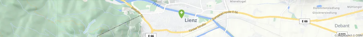 Kartendarstellung des Standorts für Franziskus Apotheke in 9900 Lienz